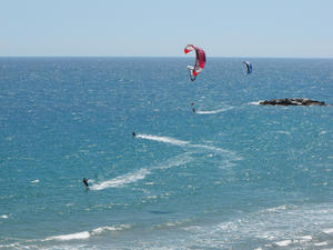 Kitesurfing at Malemba Beach