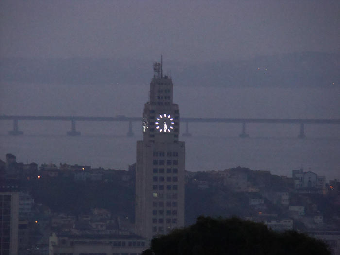 Clock tower of Brazil Central Station in Rio de Janeiro