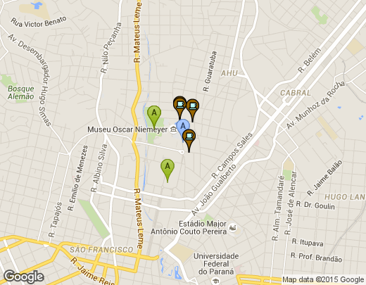 Location of Oscar Niemeyer Museum